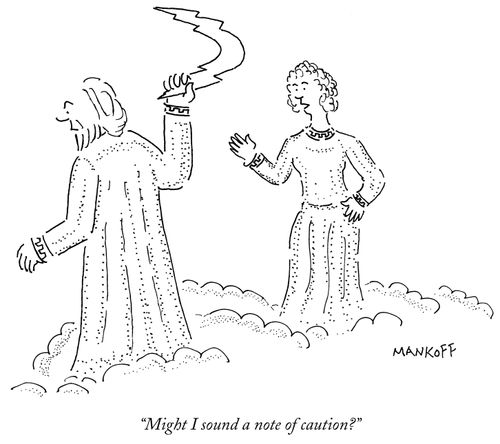 "Might I sound a note of caution?"