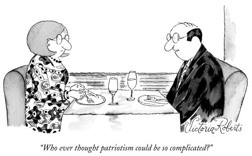 "Who ever thought patriotism could be so complicated?"