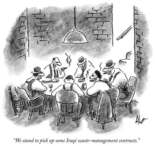 "We stand to pick up some Iraqi waste-management contracts."