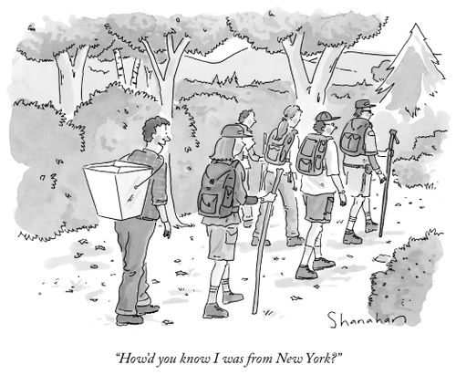 "How'd you know I was from New York?"