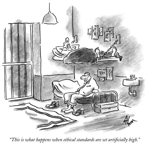 "This is what happens when ethical standards are set artificially high."
