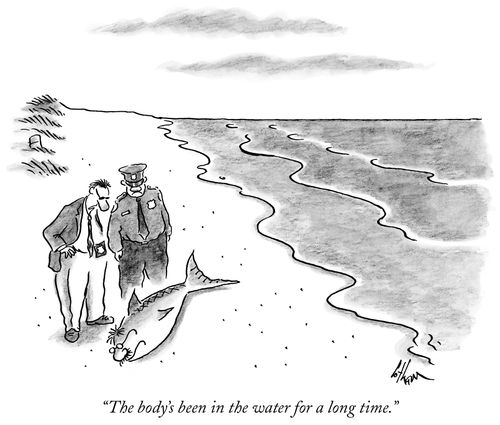 "The body's been in the water for a long time."