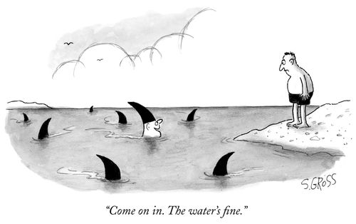 "Come on in. The water's fine."