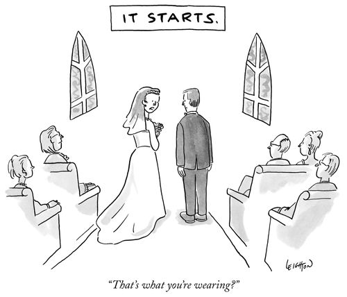 It Starts: "That's what you're wearing?"