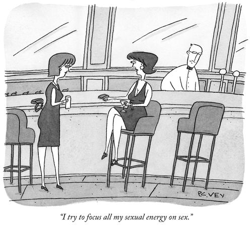 "I try to focus all my sexual energy on sex."