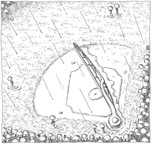 A windscreen wiper on a baseball field