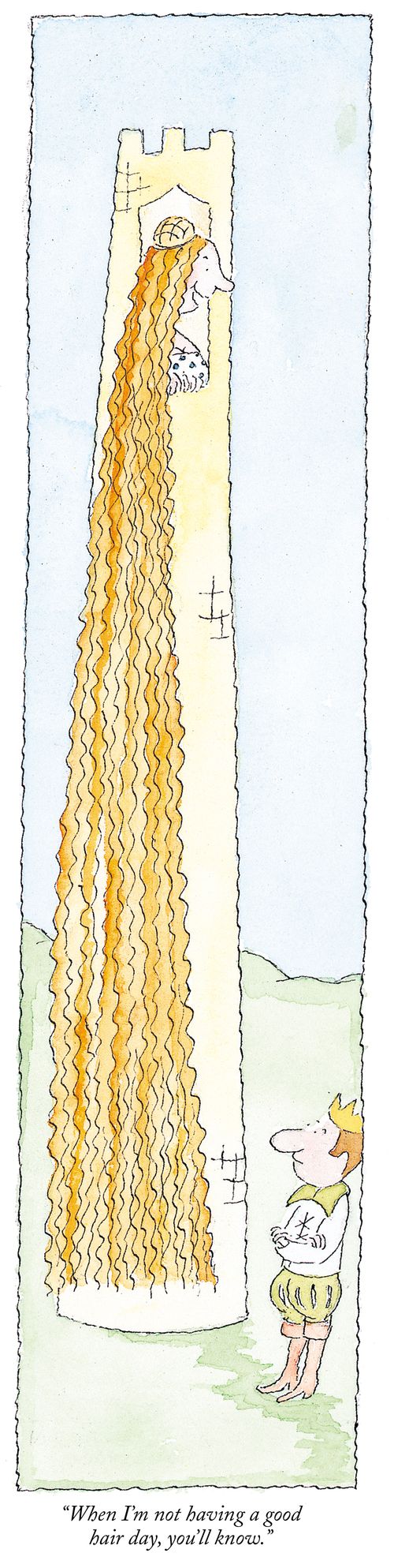 "When I'm not having a good hair day, you'll know."