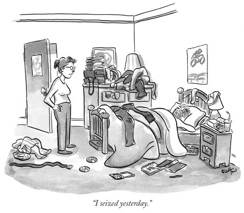 "I seized yesterday."