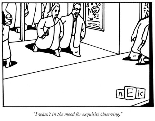 "I wasn't in the mood for exquisite observing."