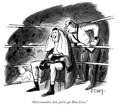 "And remember, kid, you've got Blue Cross."