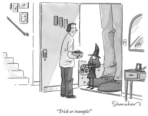 "Trick or trample!"