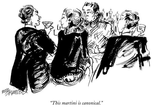 "This martini in canonical."