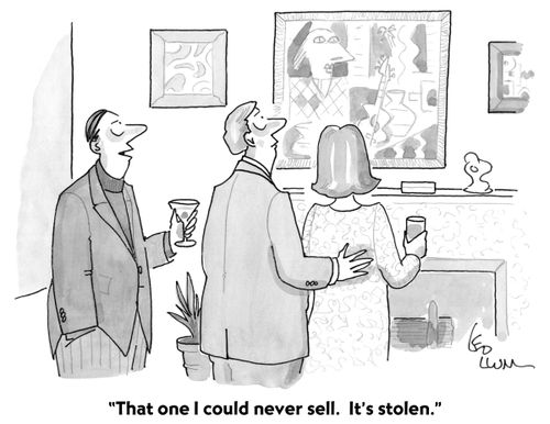 "That one I could never sell. It's stolen."
