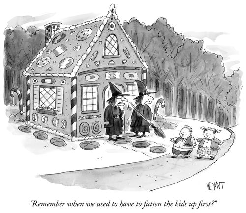 "Remember when we used to have to fatten the kids up first?"