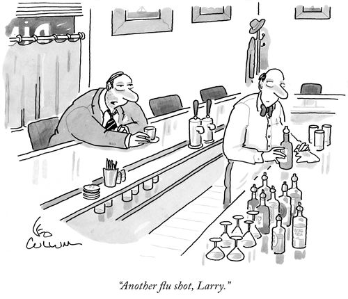 "Another flue shot, Larry.