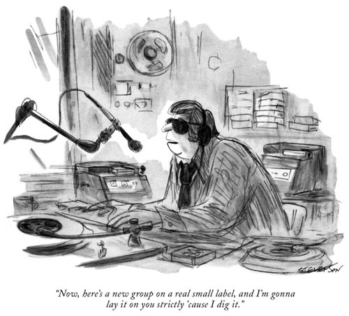 "Now, here's a new group on a real small label, and I'm going to lay it on your strictly 'cause I dig it."