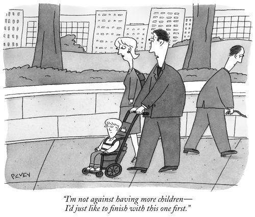 "I'm not against having more children, I'd just like to finish with this one first."