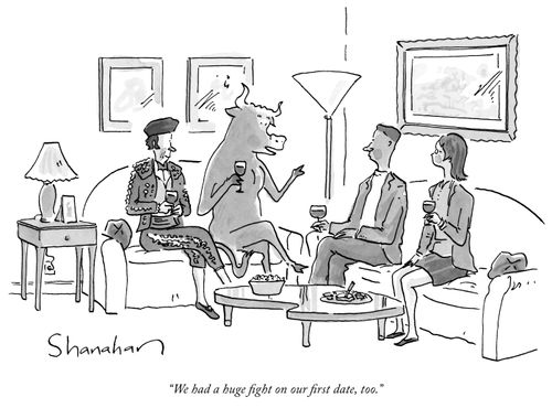 "We had a huge fight on our first date, too."