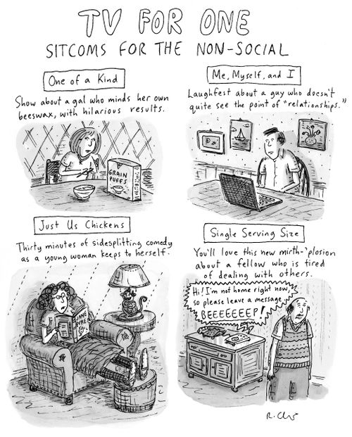 TV for one: sitcoms for the non-social