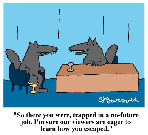 "So there you were, trapped in a no-future job."