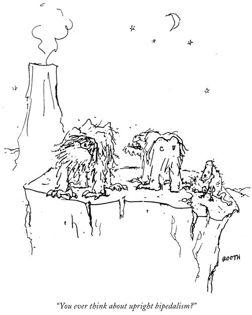 "You ever think about upright bipedalism?"