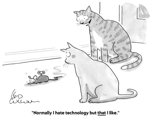 "Normally I hate technology but that I like."