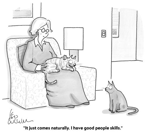 "It just comes naturally. I have good people skills."
