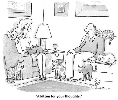 "A kitten for your thoughts."