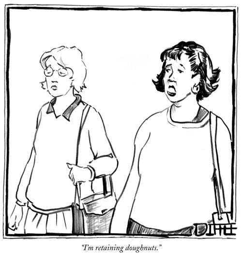 "I'm retaining doughnuts."