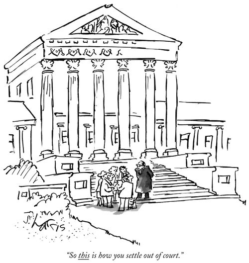 "S this is how you settle out of court."