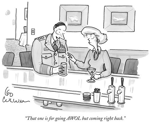 "That one is for going AWOL but coming right back."