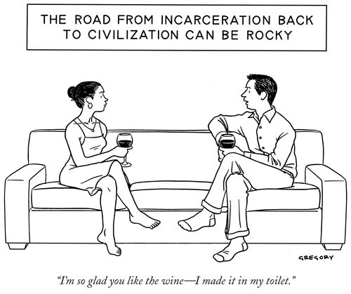 The road from incarceration back to civilization can be rocky