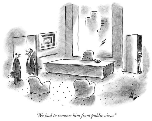 "We had to remove him from public view."