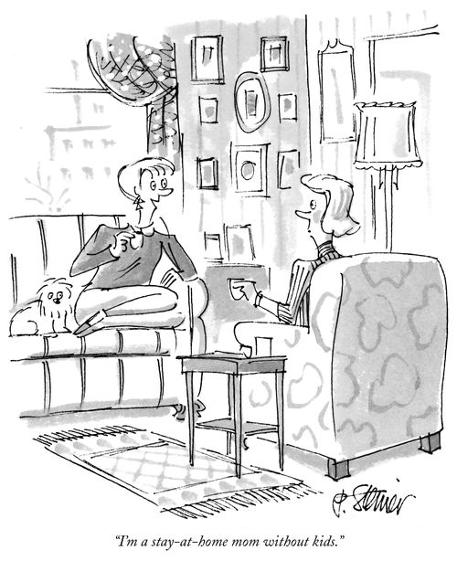 "I'm a stay-at-home mom without kids."