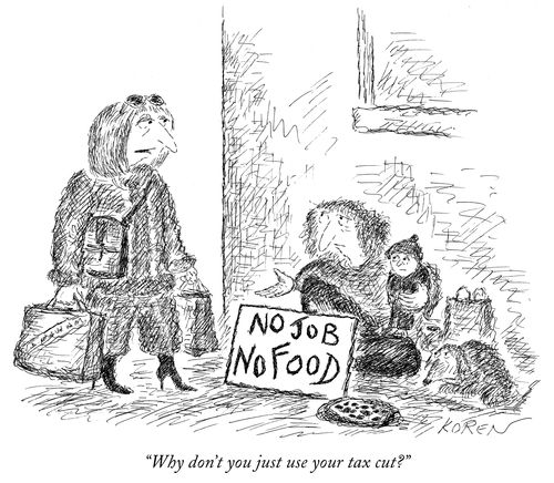 "Why don't you just use your tax cut?"
