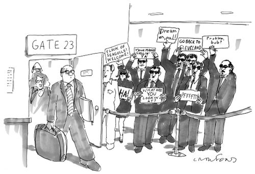 Hostile airport pickup signs