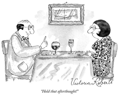 "Hold that afterthought!"