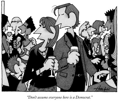 "Don't assume everyone here is a Democrat."