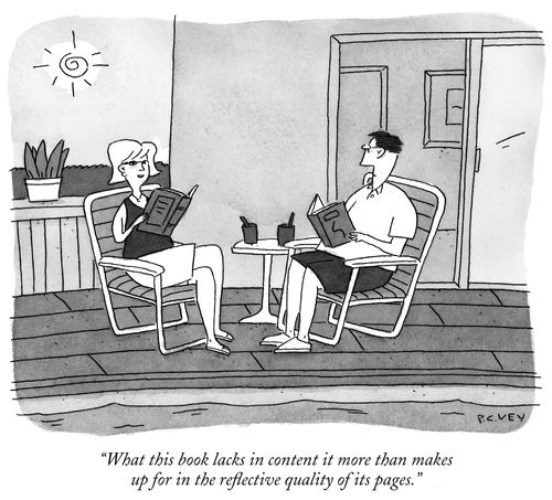 "What this book lacks in content it more than makes up for in the reflective quality of its pages."