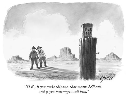 "O.K., if you make this on, that means he'll call, and if you miss—you call him."