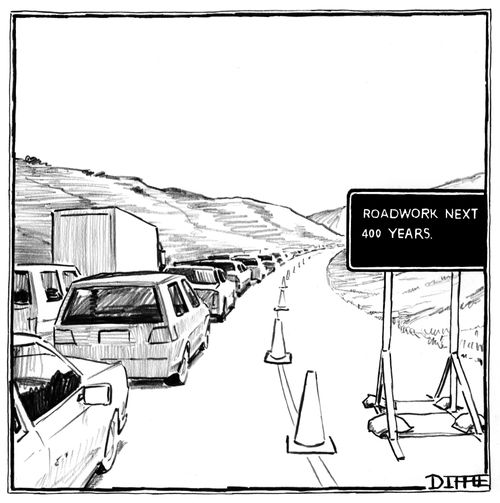 Roadworks next 400 years.