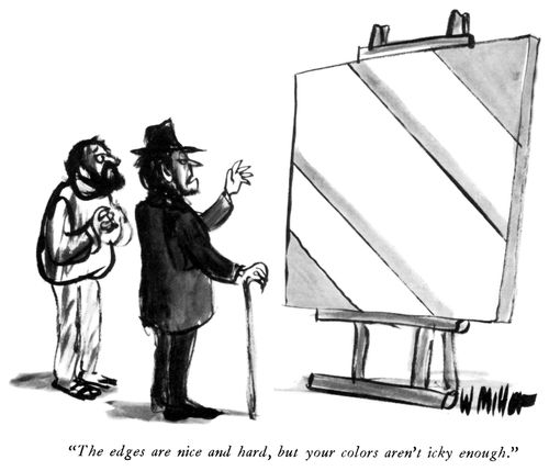"The edges are nice and hard, but your colors aren't icky enough."