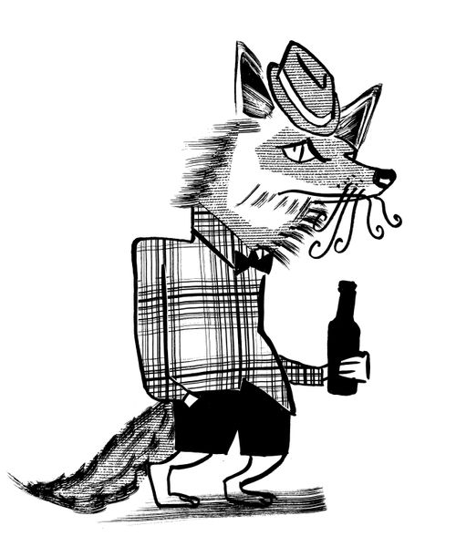 Hipster Coyote