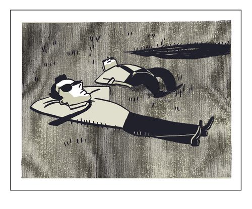 Workers Sunning