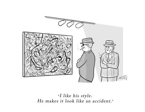 "I like his style. He makes it look like an accident."