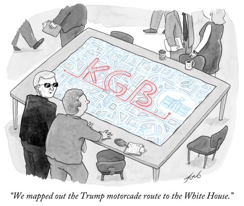 "We mapped out the Trump motorcade route to the White House."