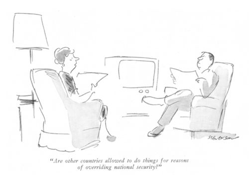 "Are other countries allowed to do things for reasons of overriding national security?"