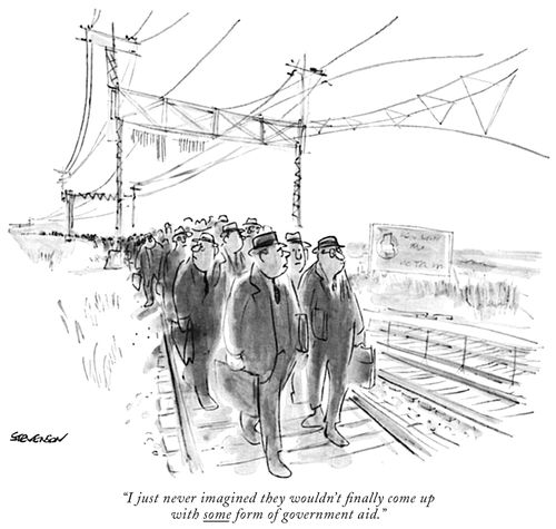 "I just never imagined they wouldn't ﬁnally come up with some form of government aid."
