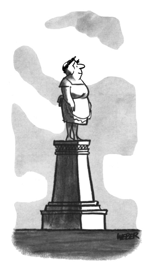 Statue of a housewife.