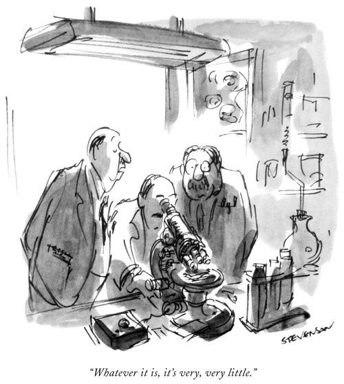 "Whatever it is, it's very, very little."